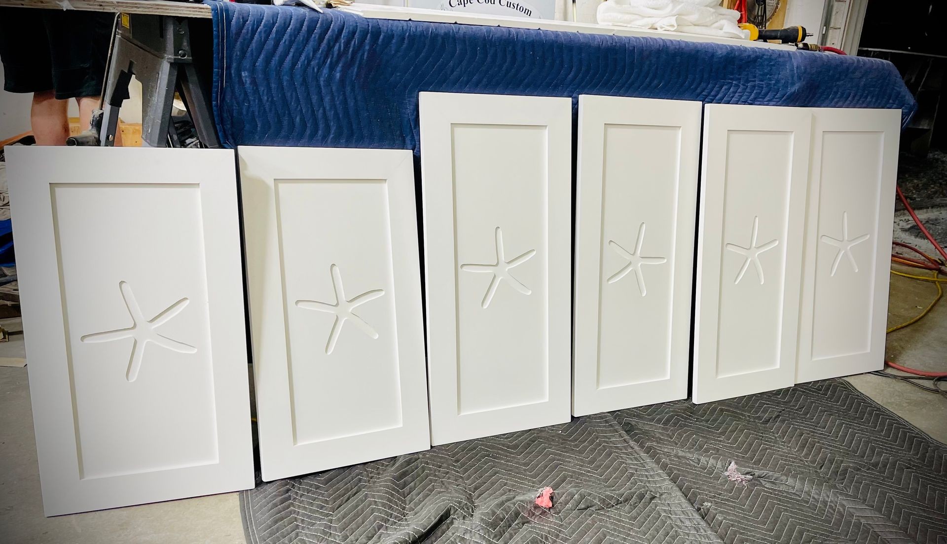 Carved Solid Panel Shutters